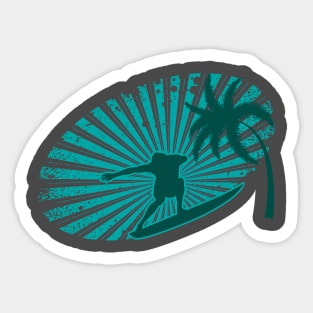 tropical island Sticker